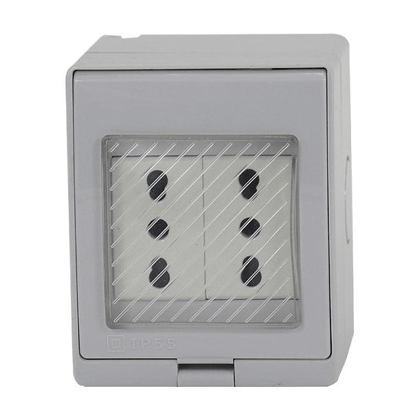 HYDROBOX CON ENCHUFE DOBLE 10/16A STANFORD MOD. HB-90201