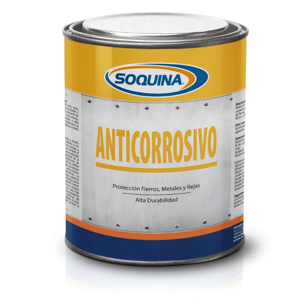 ANTICORROSIVO GRIS PERLA 1/4 GL (SOQUINA)1