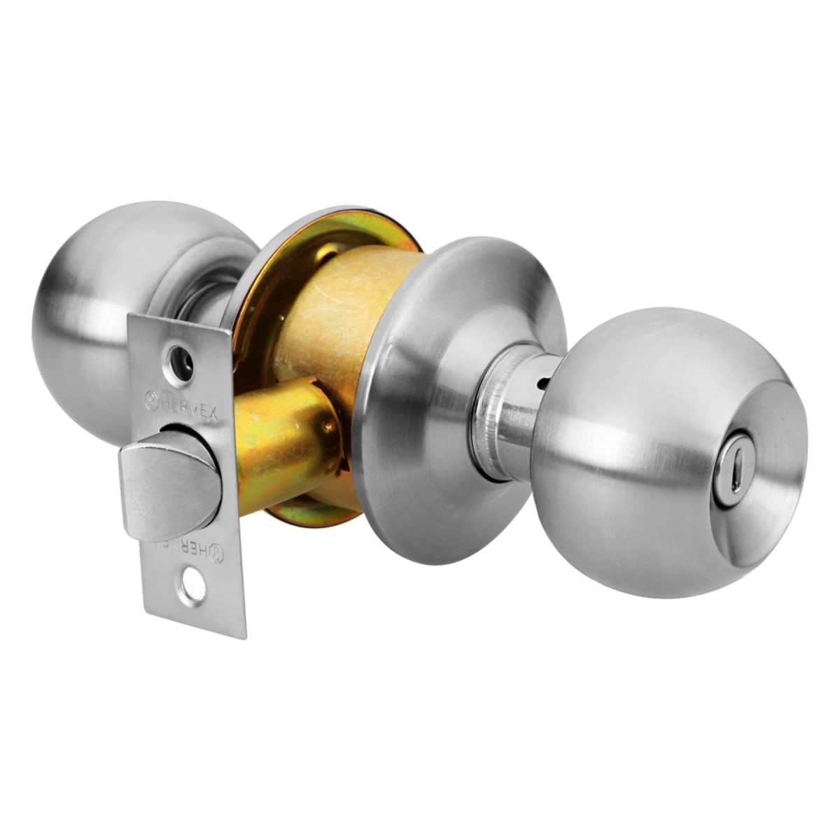 CERRADURA POMO BAÑO, CROMO HERMEX BAL-CM-BP2