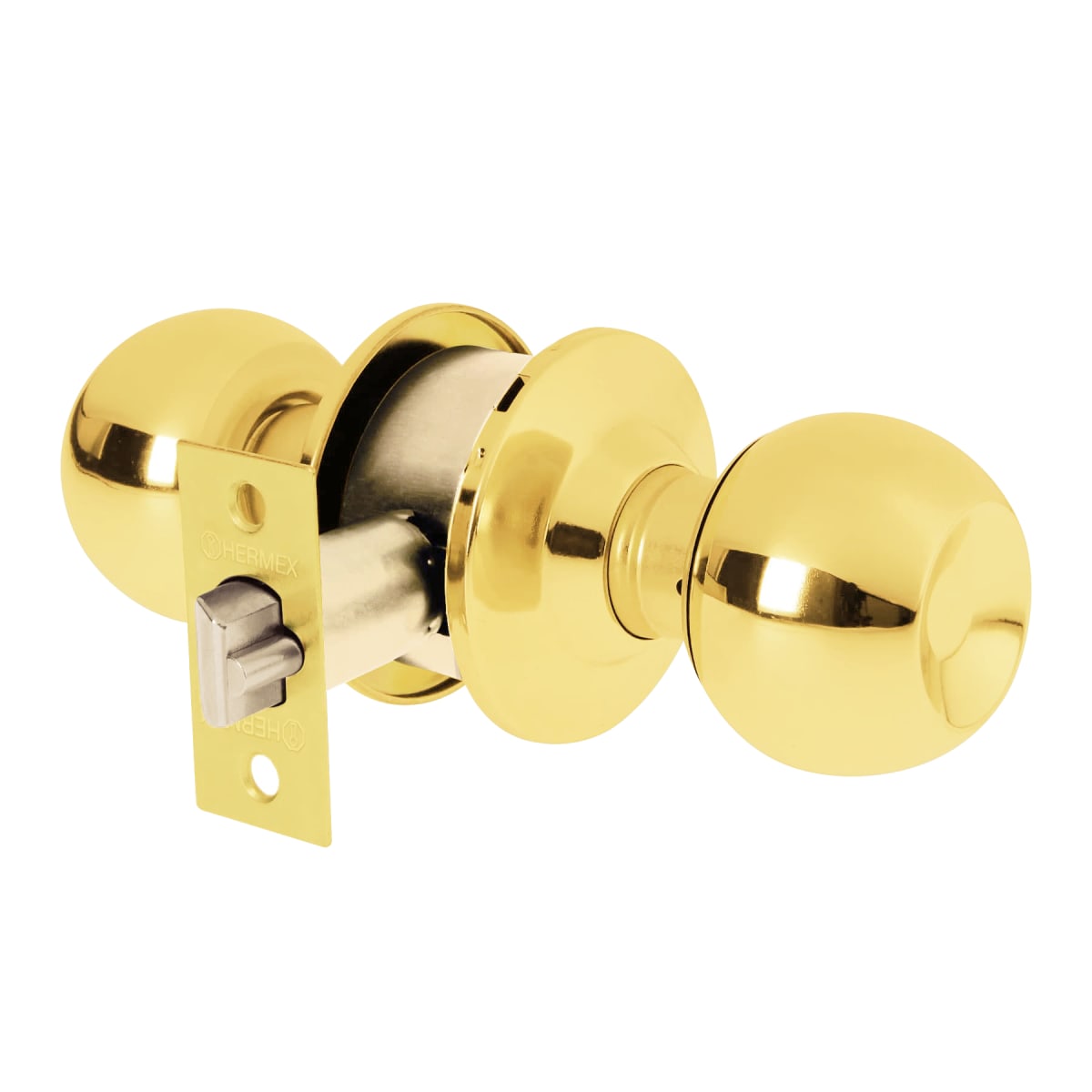 CERRADURA POMO ENTRADA BRONCEADA HERMEX #235605