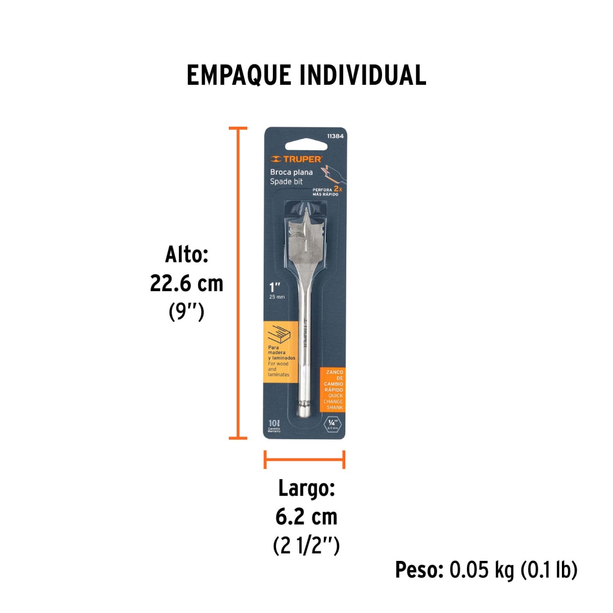 BROCA PLANA 1' TRUPER  #113842