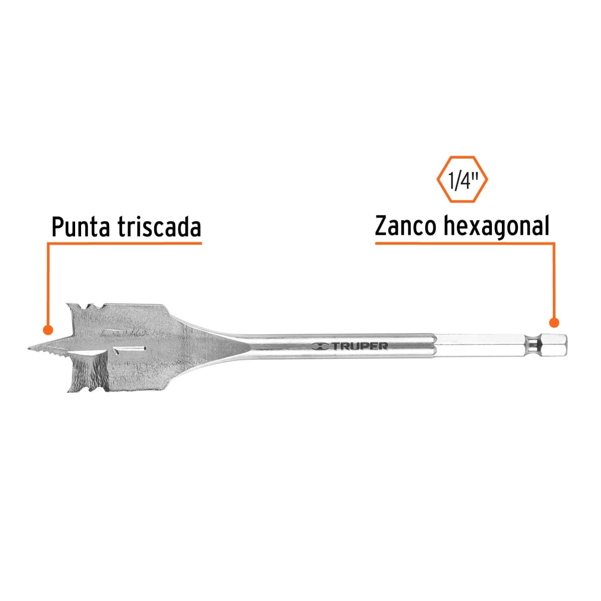 BROCA PLANA 1' TRUPER  #113843