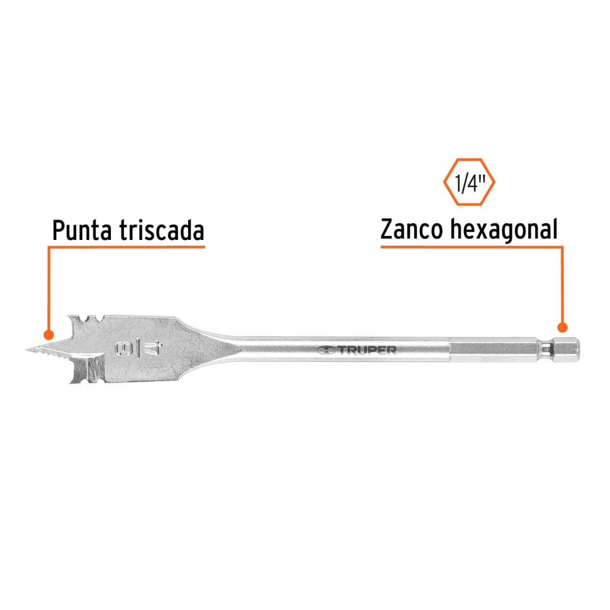 BROCA PLANA 3/4' TRUPER  #113783