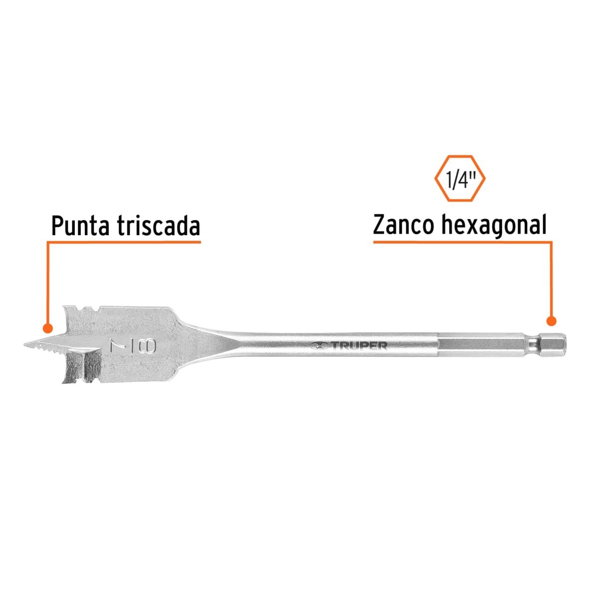 BROCA PLANA 7/8' TRUPER  #113813