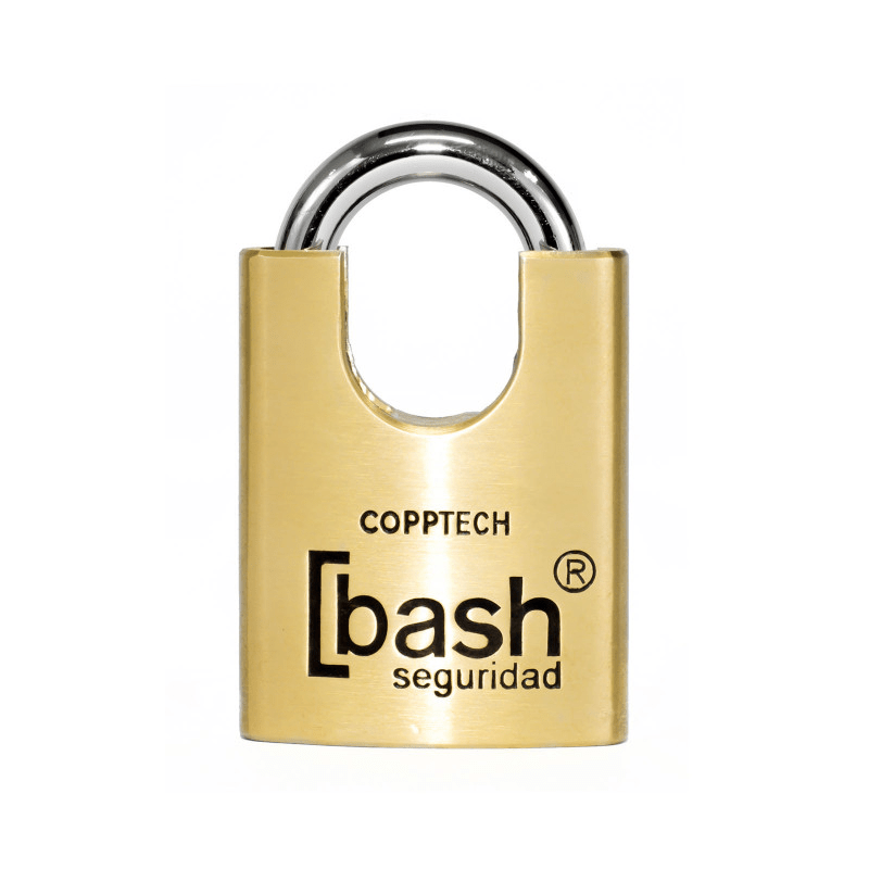 CANDADO BRONCE LISO CON CUBRE-GANCHO BASH LINEA SCG 50MM1