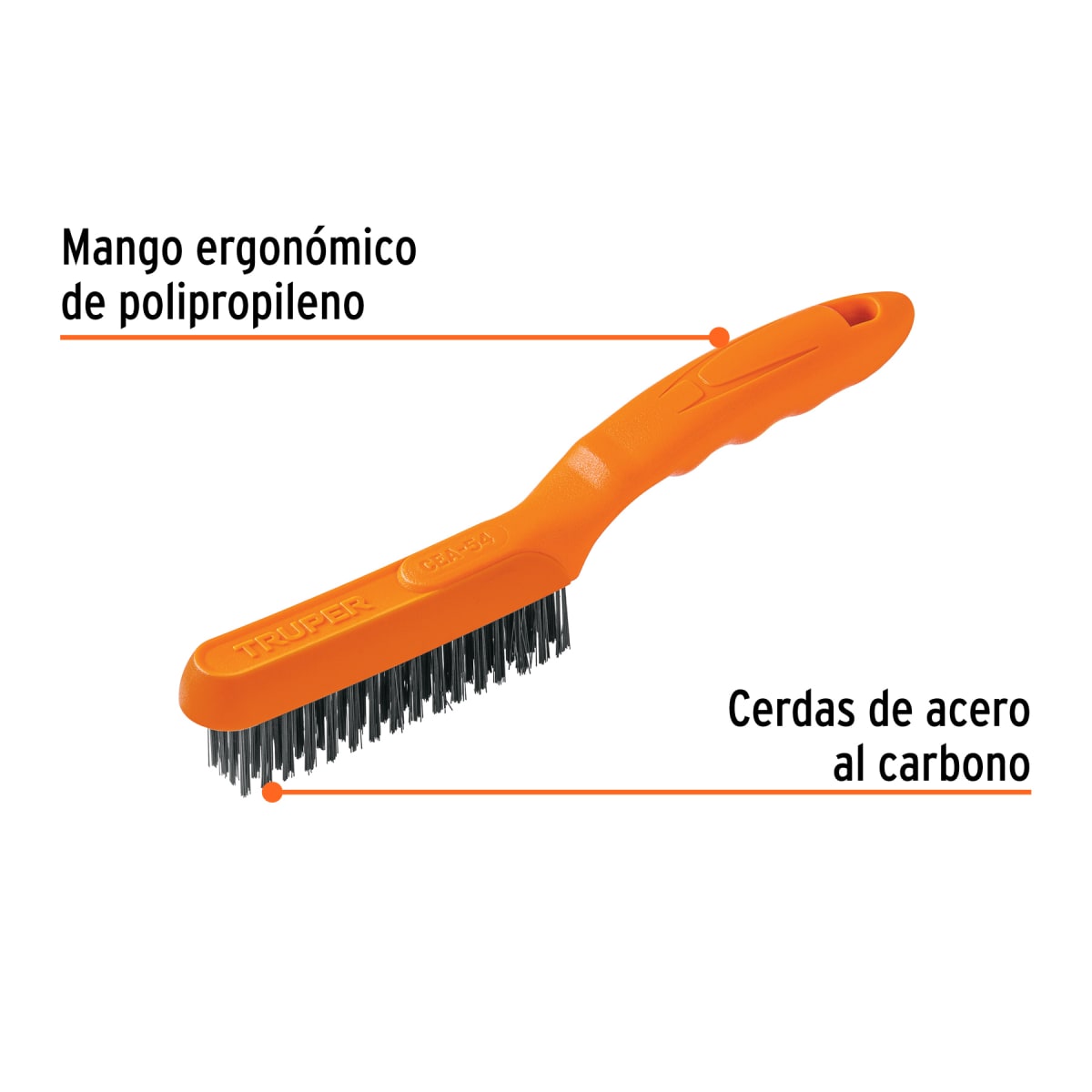 CEPILLO DE ACERO CON MANGO TRUPER #115592