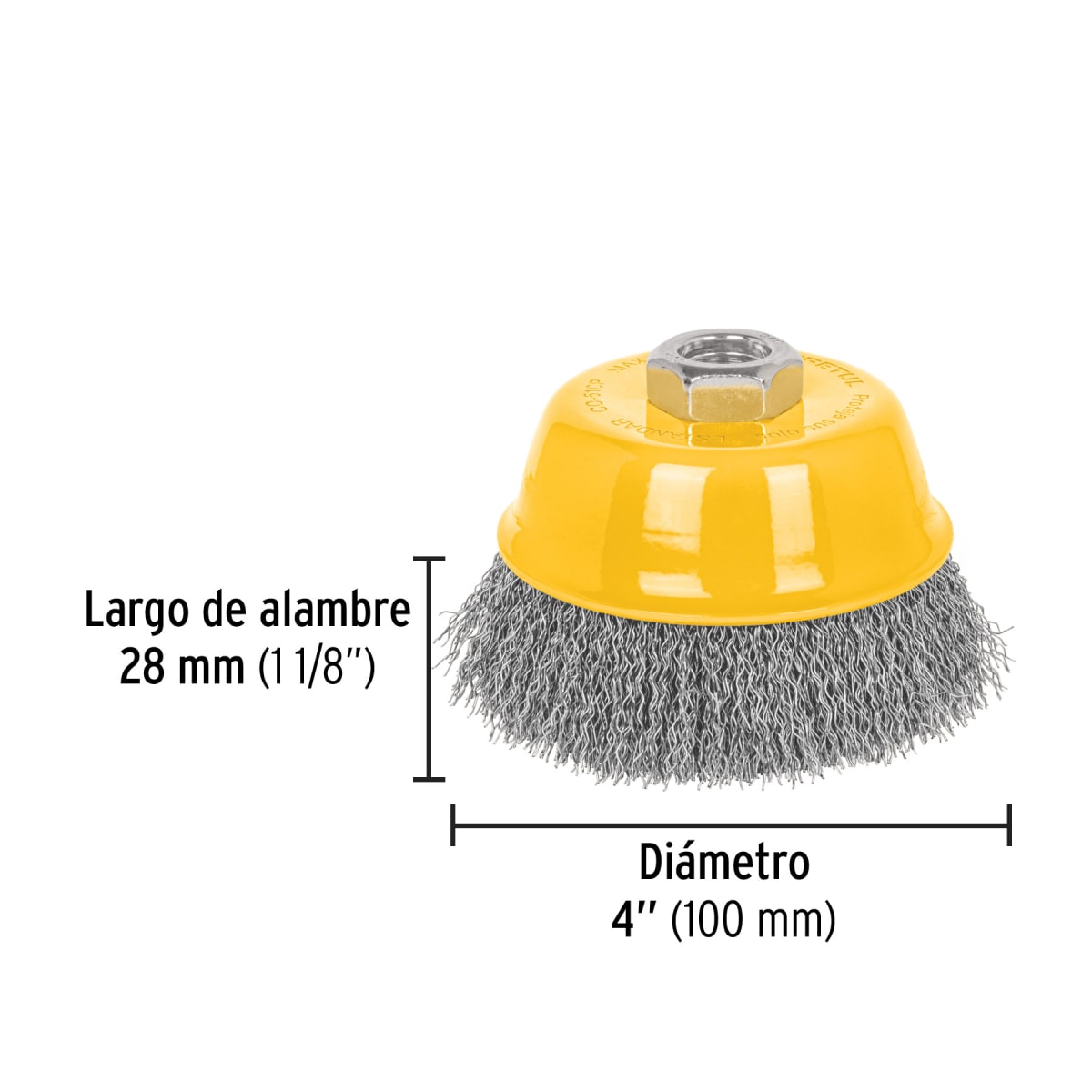 GRATA DE COPA 4' ONDULADA FINA PRETUL #282632