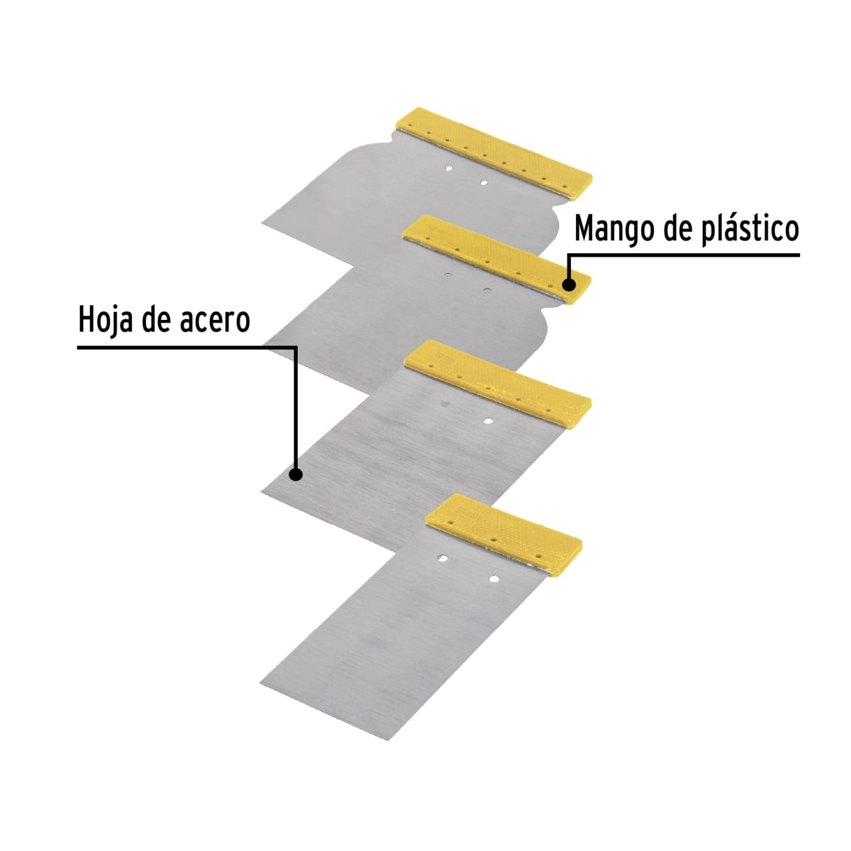 SET 4 ESPATULAS PRETUL #242004