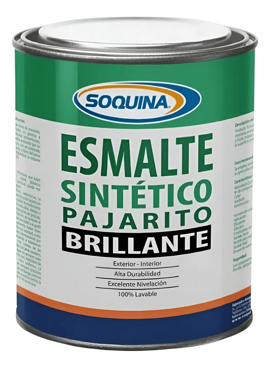 ESMALTE SINT. PAJARITO BLANCO 1/4 GL SOQUINA1