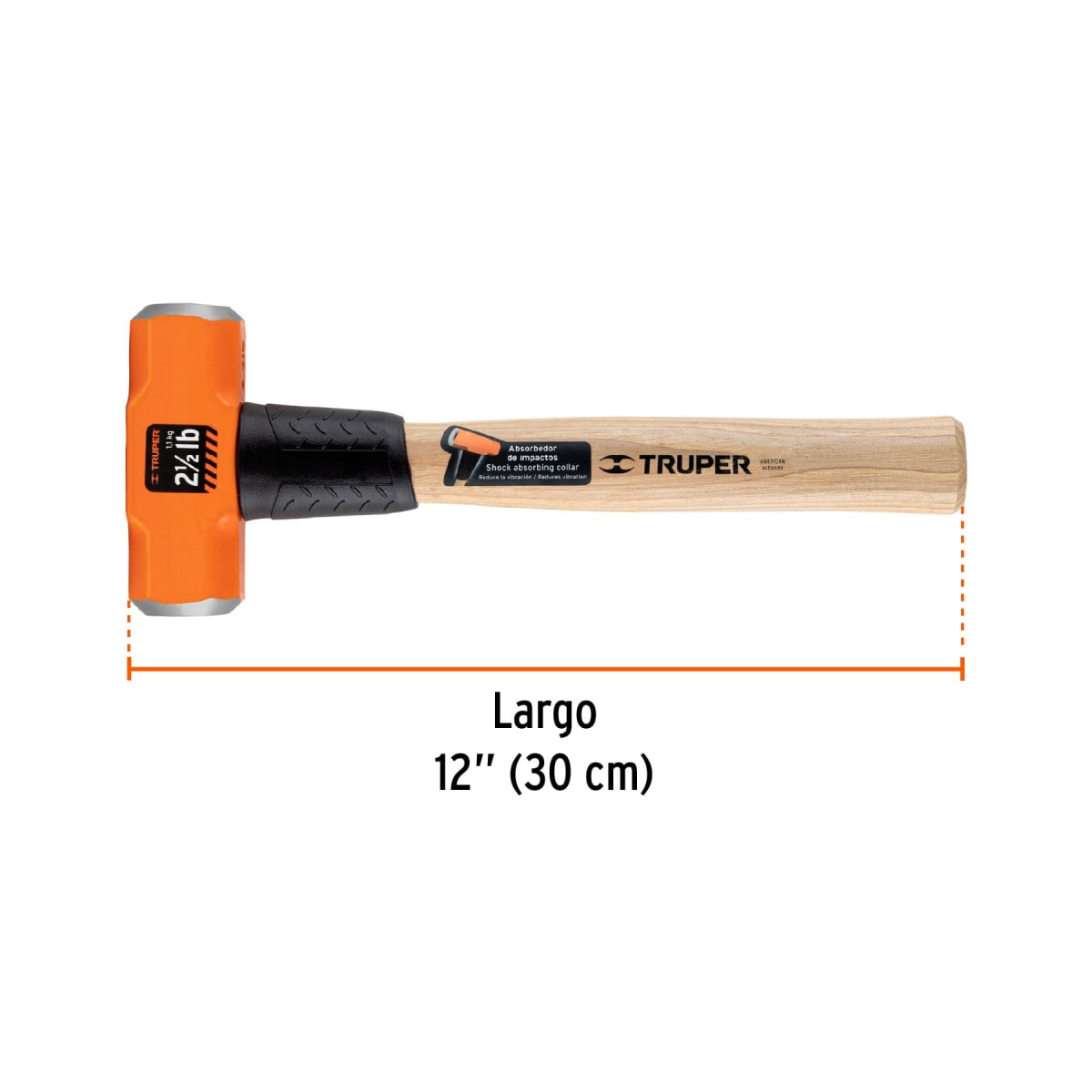 COMBO 2 LBS. C/MANGO MADERA 12 TRUPER #165062