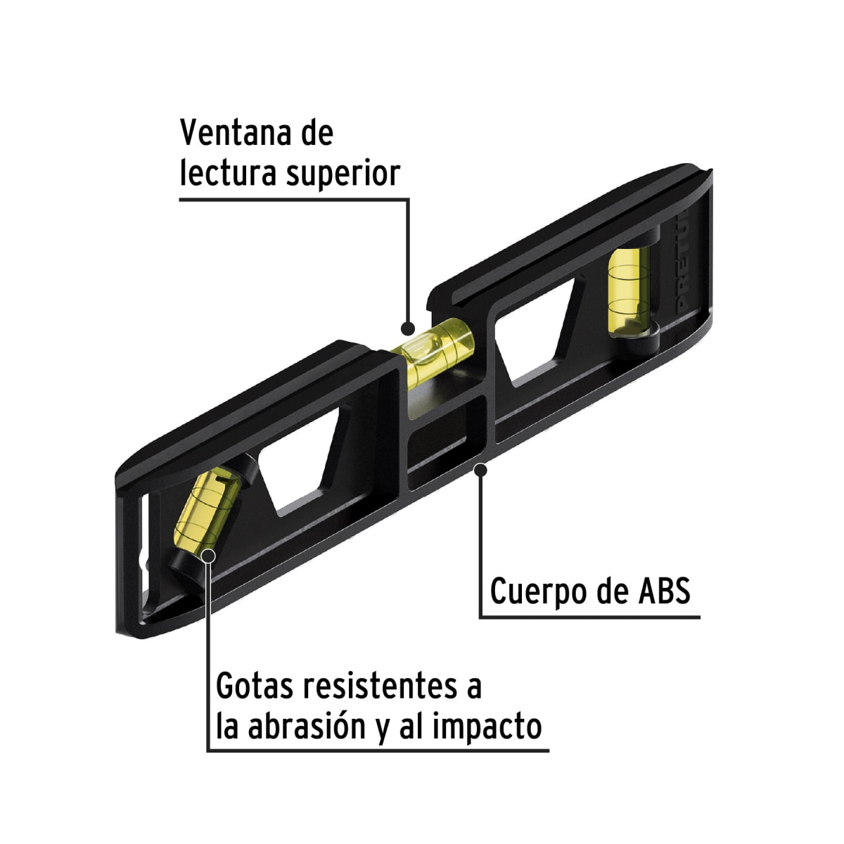NIVEL TORPEDO 9' PRETUL NT-9P3