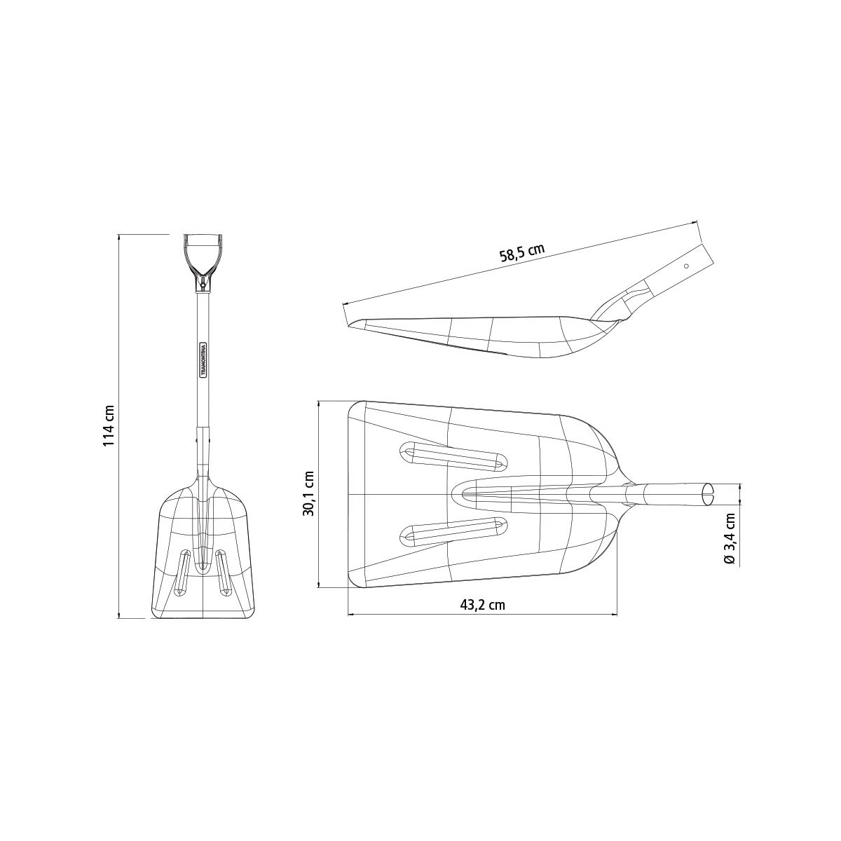 PALA CARBONERA, M/MADERA 71 CM TRAMONTINA2