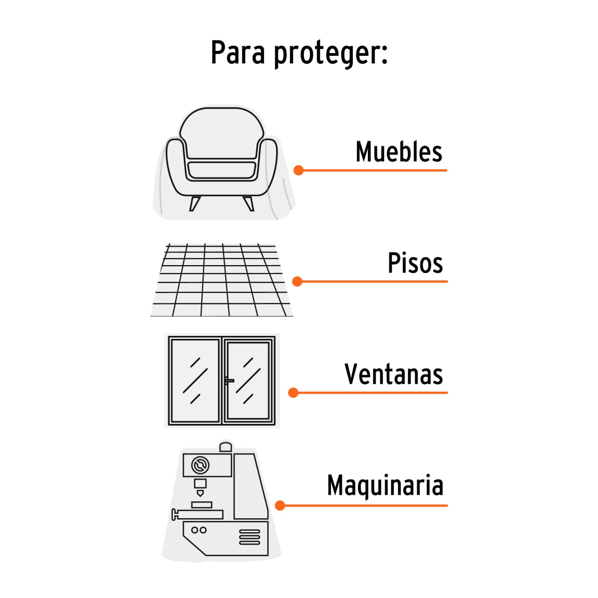 PLASTICO PROTECTOR 5X2 MTS. TRUPER PLAP-10R2
