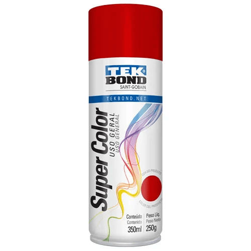 PINTURA AEROSOL ROJO 400ML TEK BOND1