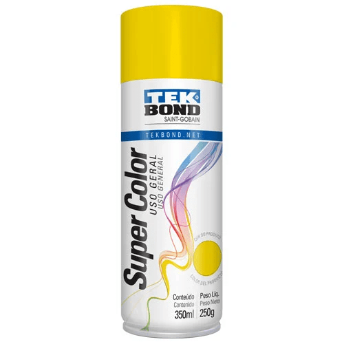 PINTURA AEROSOL AMARILLO 400ML TEK BOND1