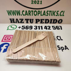 TENEDOR DE MADERA 100UN