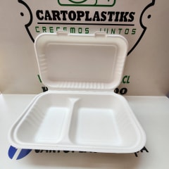PORTACOMIDAS BAGASSE COLACION CON DIVISION