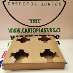 PORTA VASO DE CARTON 4 DIV