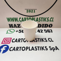 VASO BLANCO POLIPAPEL 8OZ