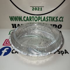 MOLDE ALUMINIO REDONDO 45 OZ CON TAPA