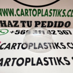 TAPA DOMO PET 9-12OZ C/HOYO 100UN