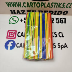 BOMBILLA PLASTICA COLOR 6MM 100UN