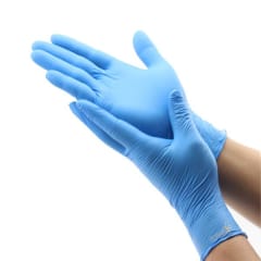 GUANTE NITRILO AZUL S
