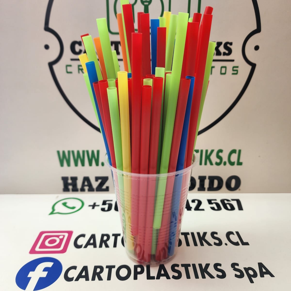 BOMBILLA PLASTICA COLORES 8MM 100UN2