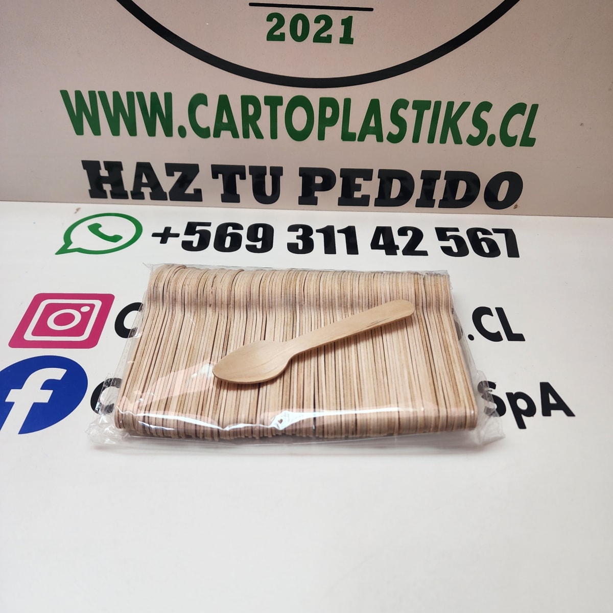 CUCHARITA MADERA 100UN1