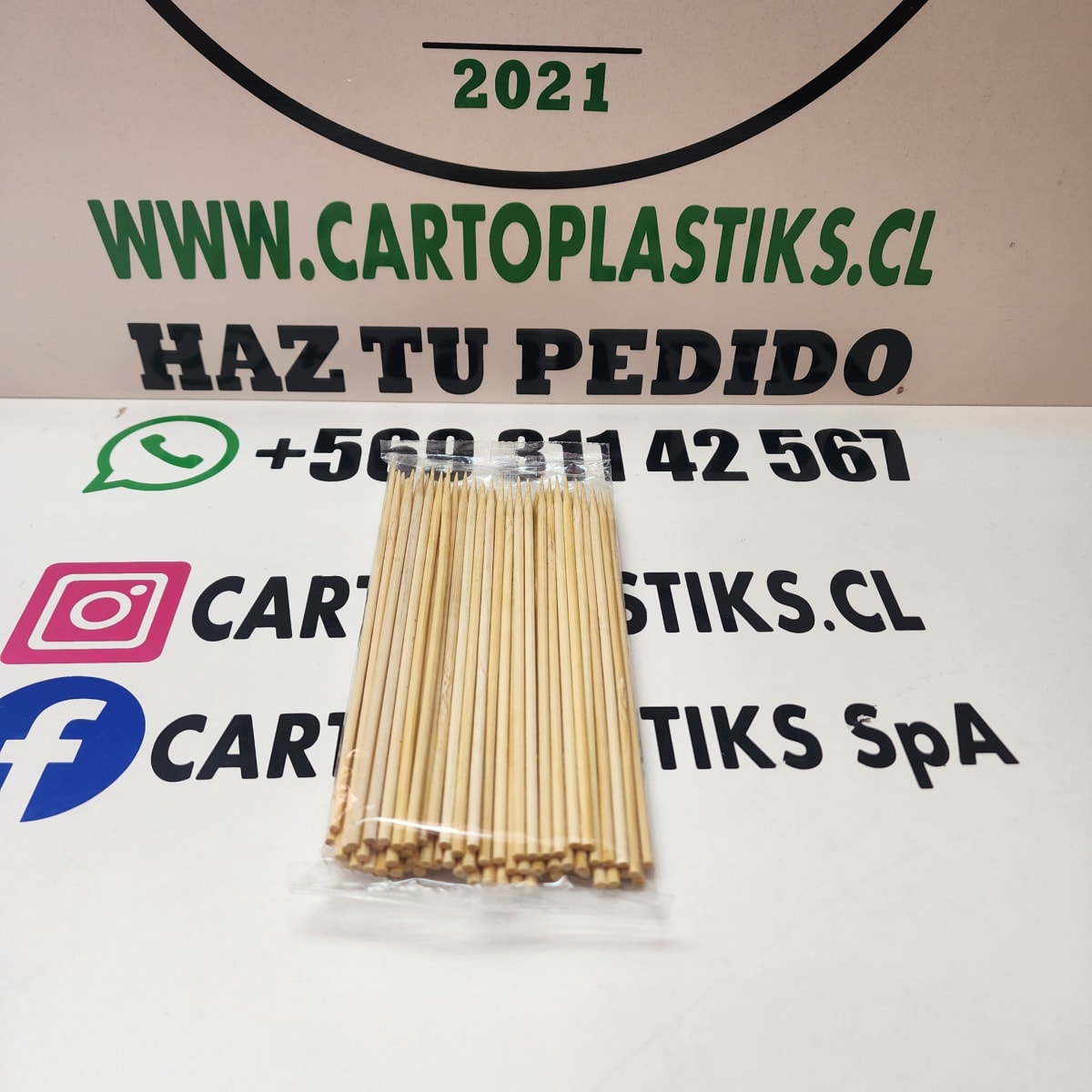 BROCHETA PRAHA 15CM 100UN1