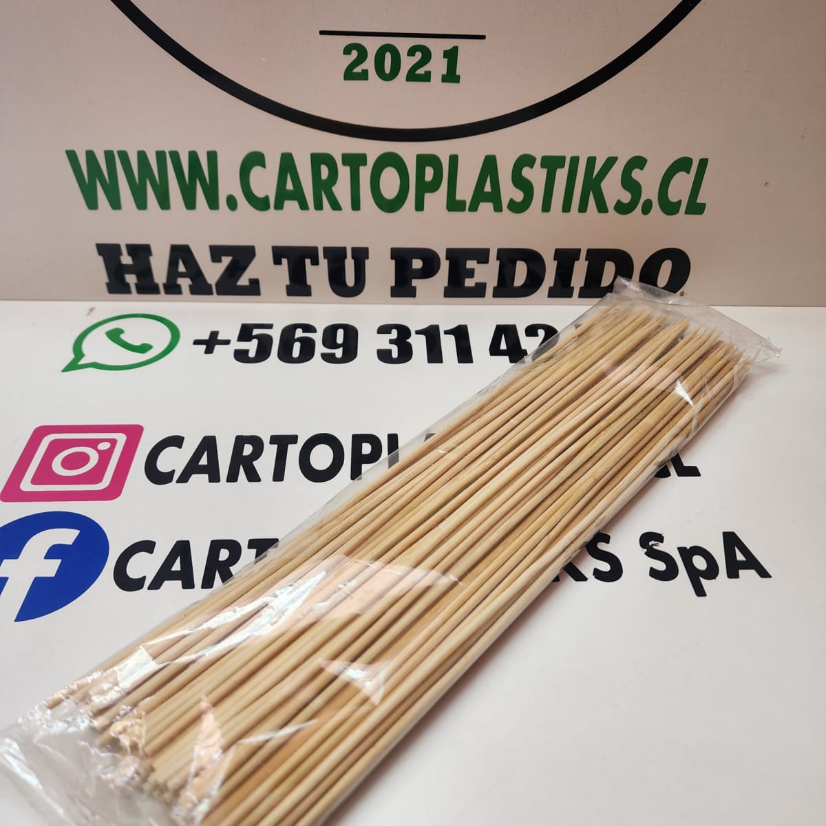 BROCHETA PRAHA 30CM 100UN1