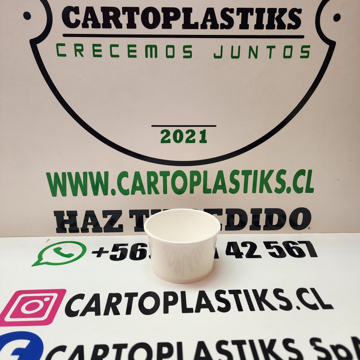 POTE DE POLIPAPEL  HELADO 4OZ1