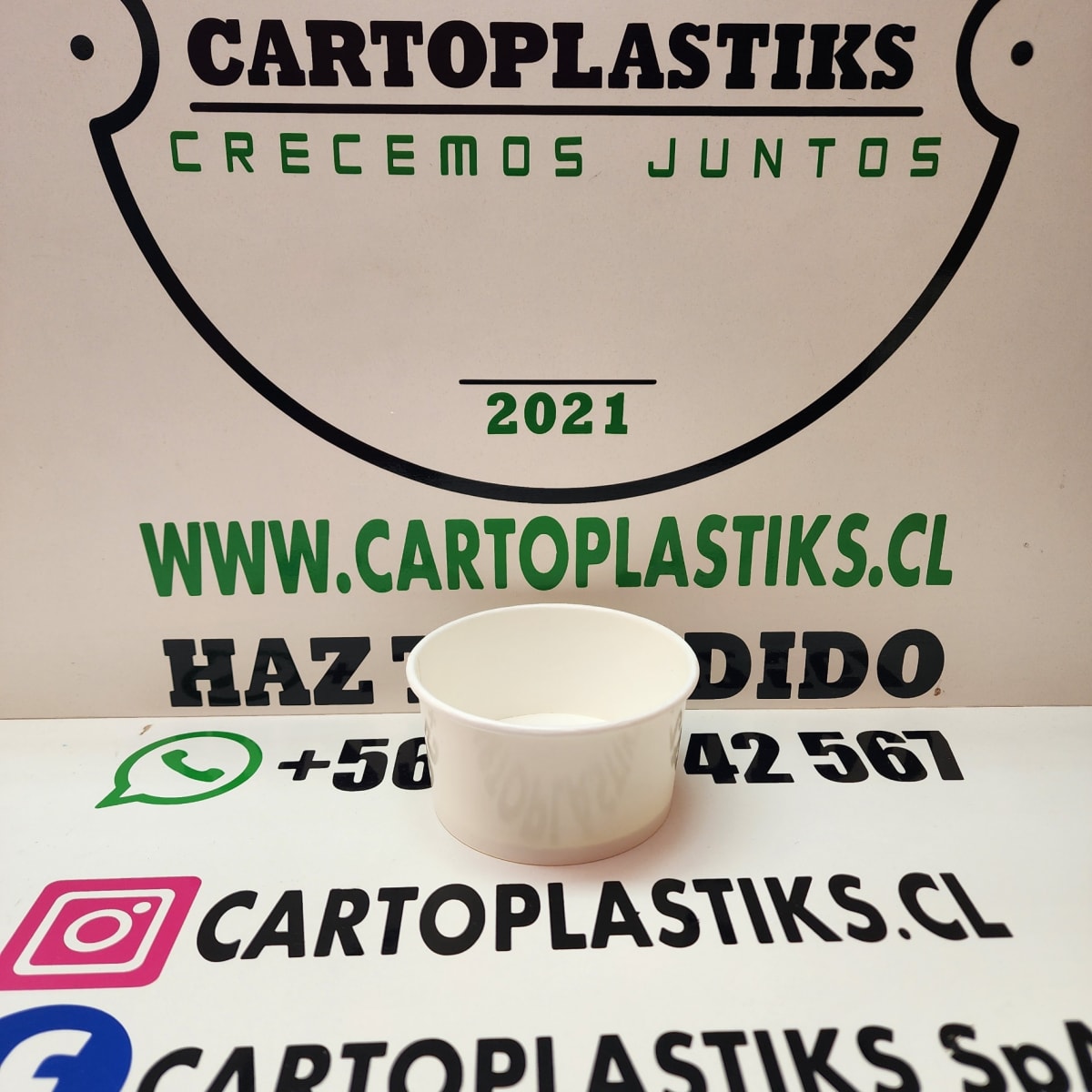 POTE DE POLIPAPEL  HELADO 6OZ1