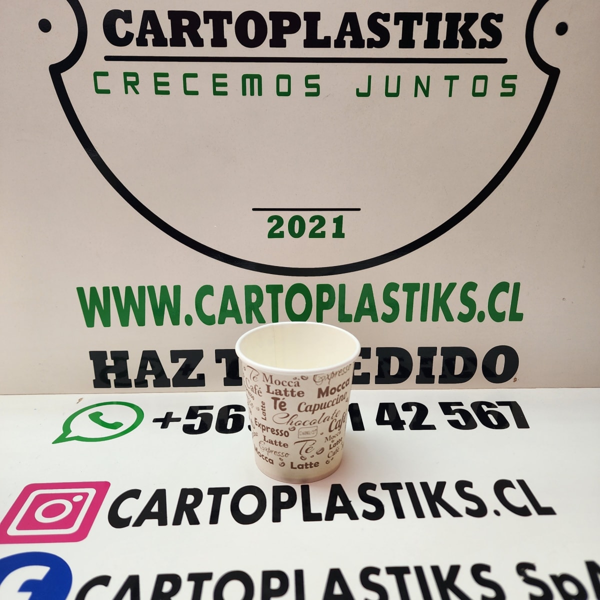 VASO POLIPAPEL 6OZ DARNELNATURALS DISEÑO1