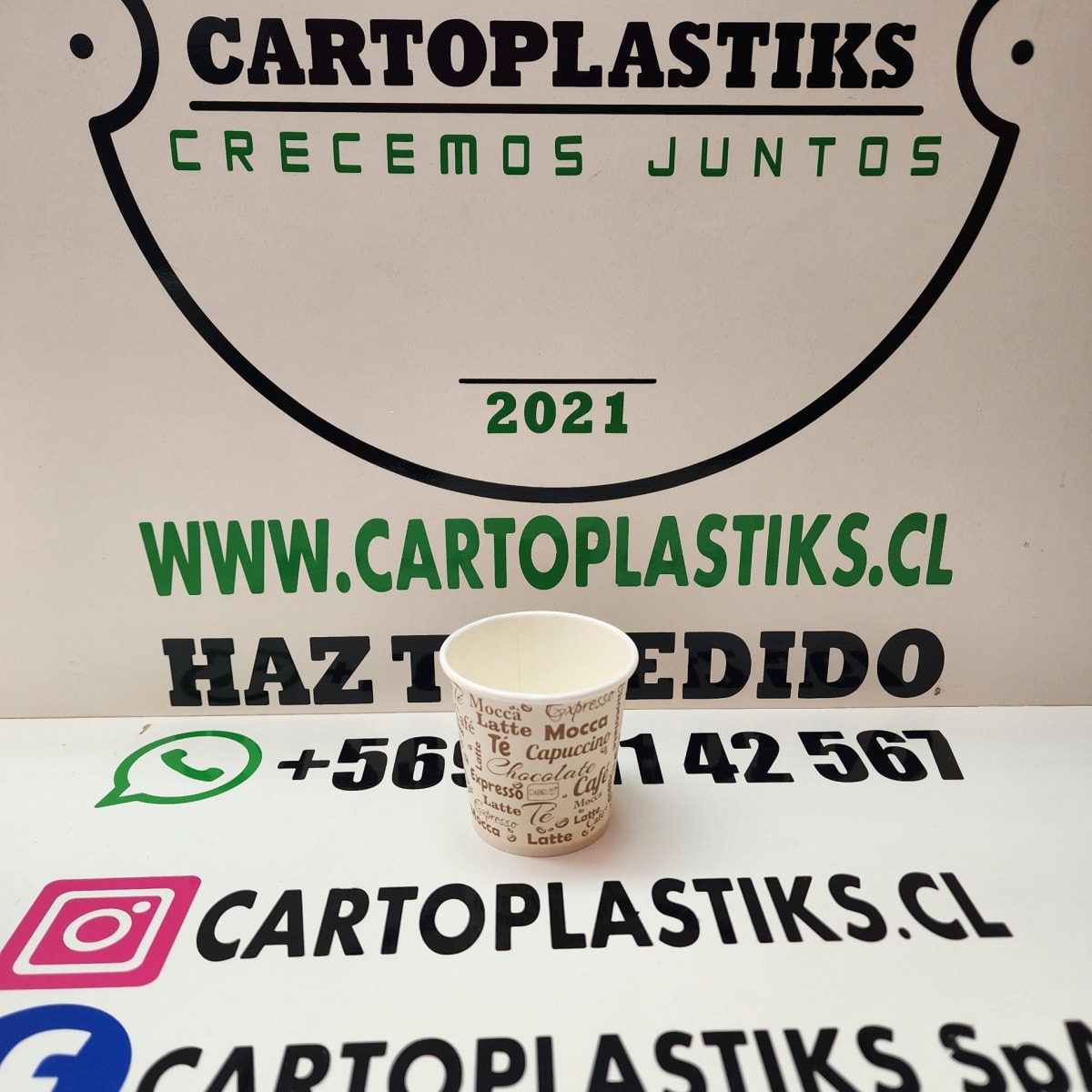 VASO POLIPAPEL 4OZ DARNELNATURALS DISEÑO1