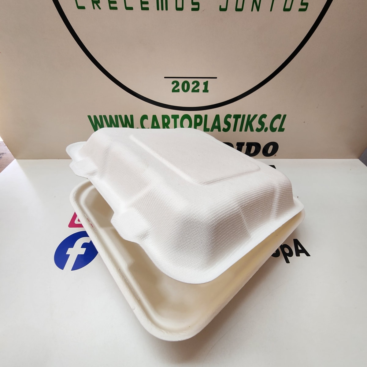 PORTACOMIDAS BAGASSE 750ML (CT-3)2