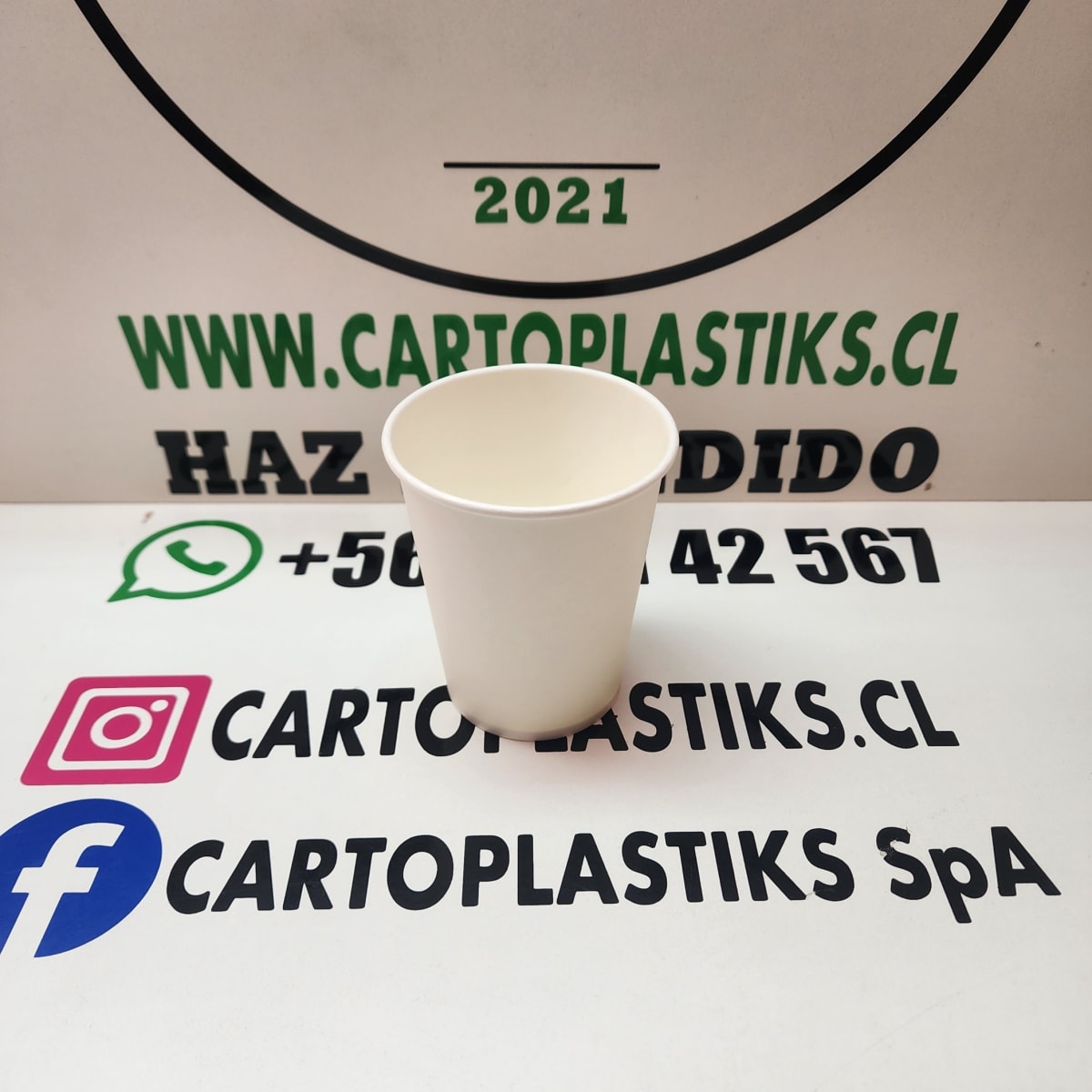 VASO BLANCO POLIPAPEL 8OZ1