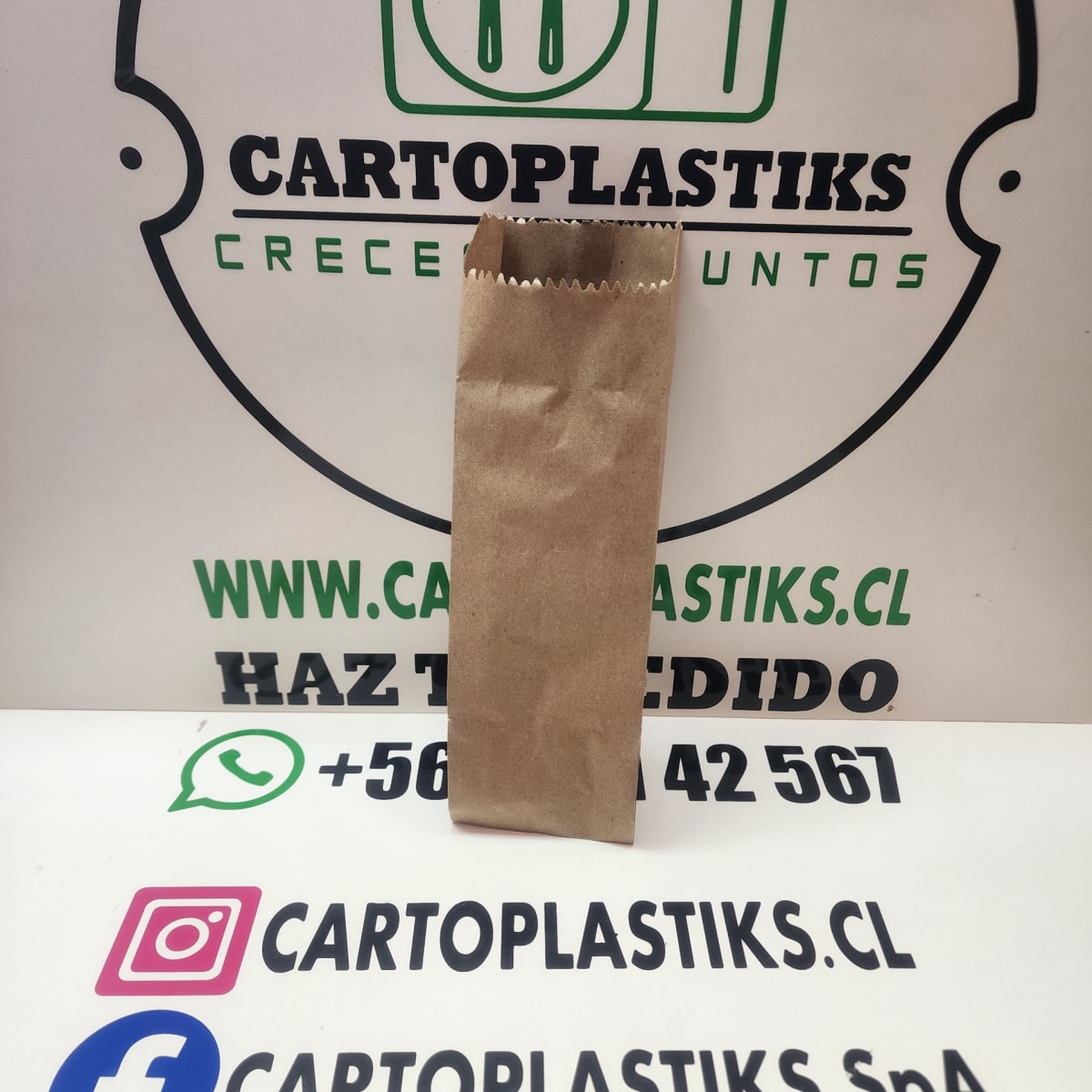 SACO KRAFT 1/2 CUBIERTO 100UN1