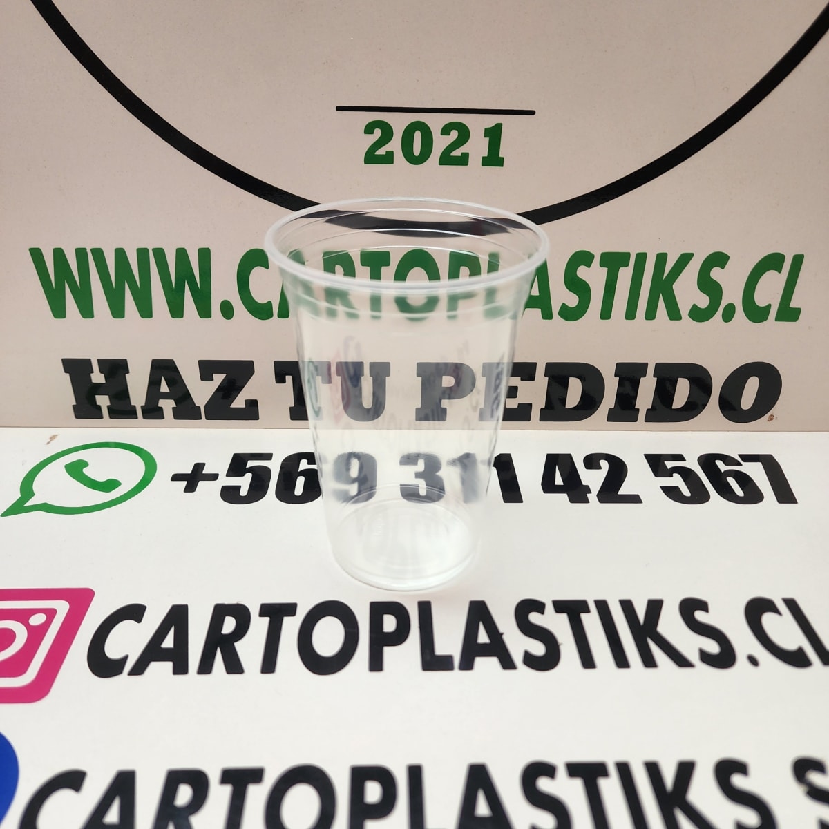 VASO 300CC LISO 50UN1