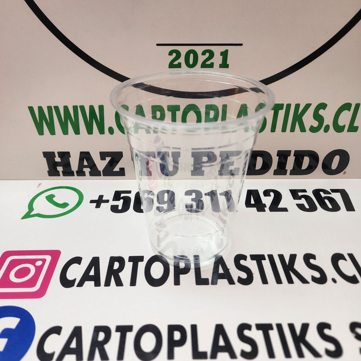 VASO 16OZ PET 50UN1
