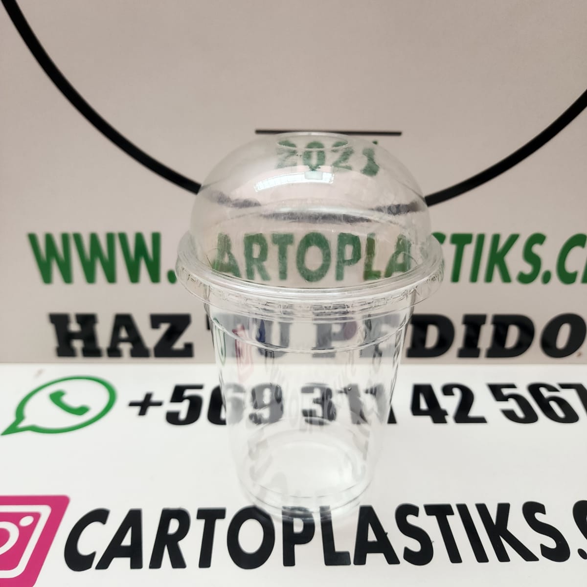 TAPA DOMO PET 9-12OZ C/HOYO 100UN2