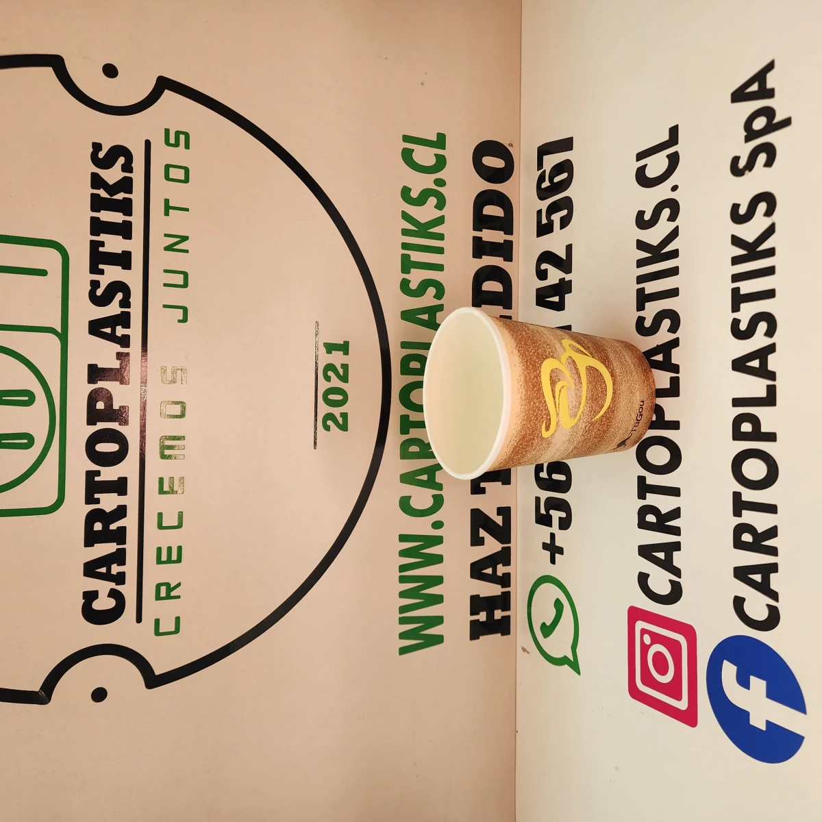 VASO POLIPAPEL 8OZ TUGOU1