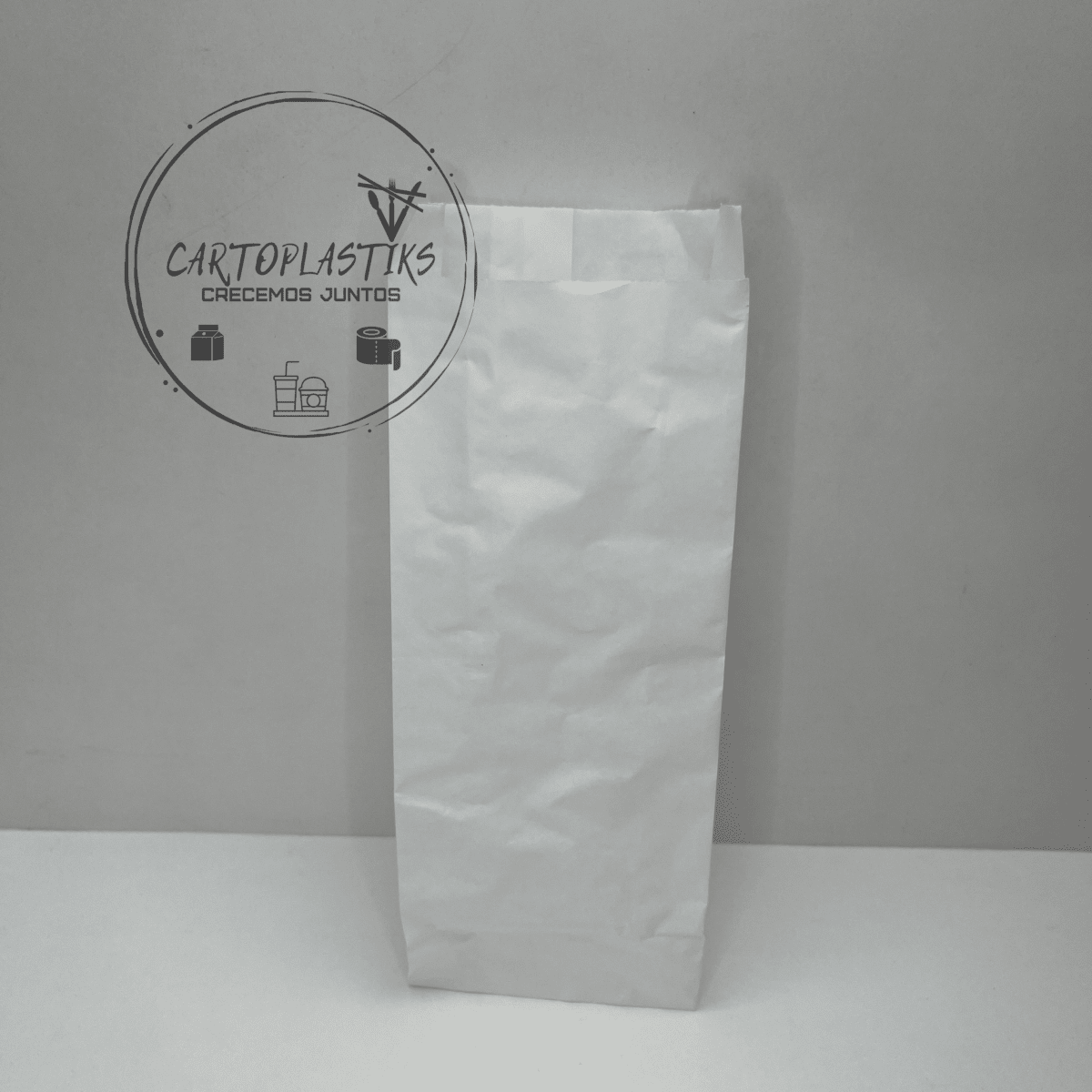 SACO BLANCO 1/2 CUBIERTO 100UN1