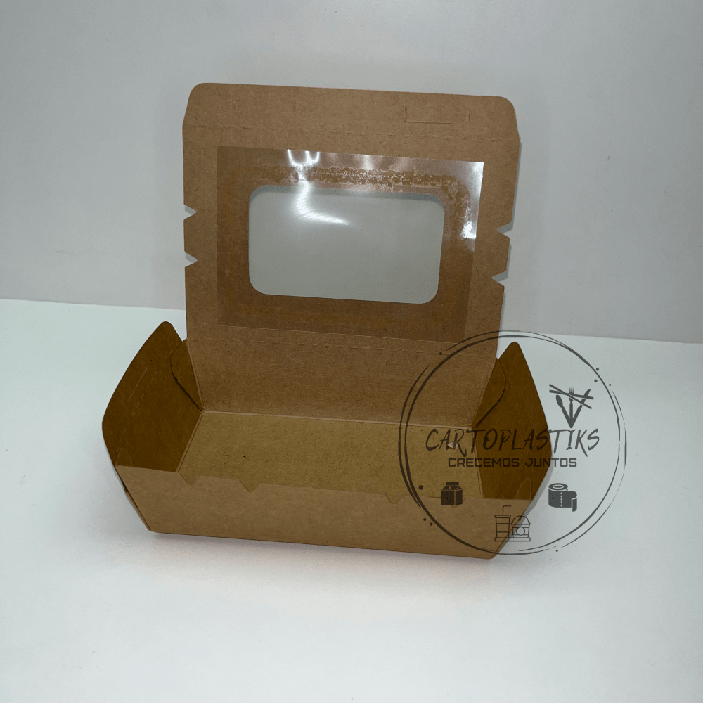 CAJA KRAFT VENTANA 500ML2