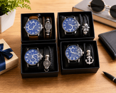 RELOJ CON PULSERA CAJA NEGRA