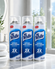 MR WHITE ESPUMA LIMPIADOR DE VIDRIOS