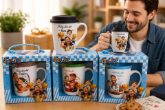 TAZA CON TAPA DE SILICONA PAPÁ
