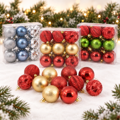 ESFERAS NAVIDEÑAS X18 (6CM)