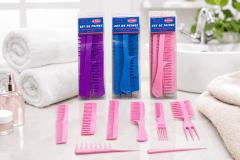 SET DE PEINES COLOR PASTEL