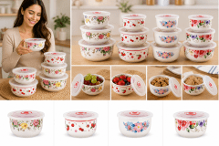 SET X3 BOWLS DE LOZA